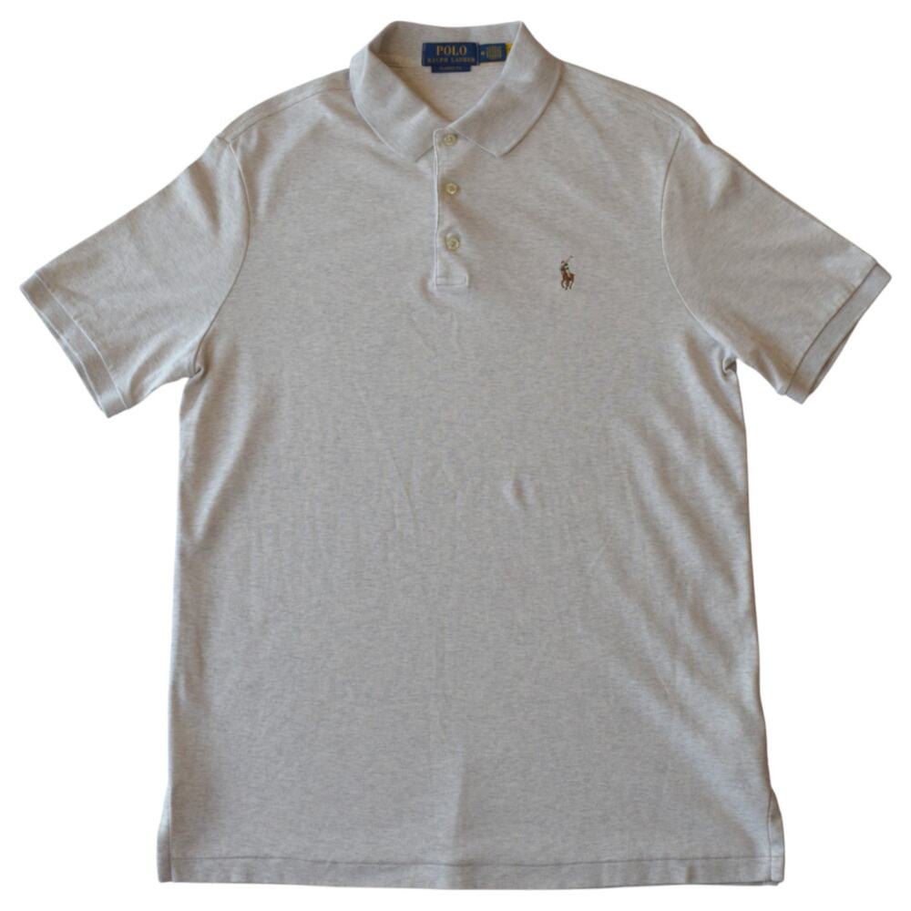 Polo Ralph Lauren Classic Fit Beige Polo Shirt Size M